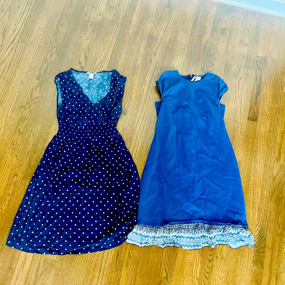 H&M and Planet Motherhood Maternity dresses